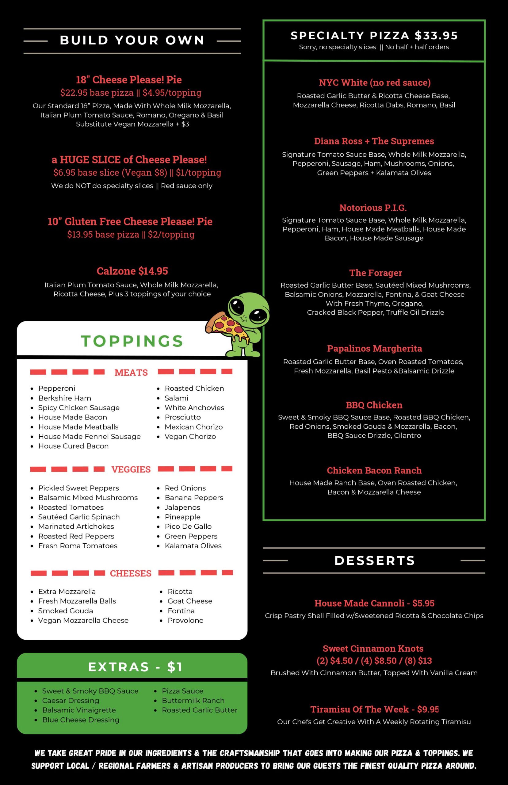 Papalino's Pizza Menu | Germantown, Louisville KY best pizza